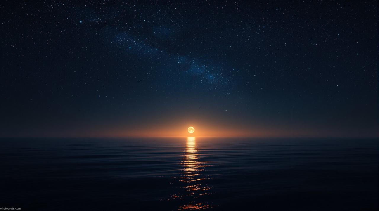 可乐影视 - 月光映照下的影院氛围背景